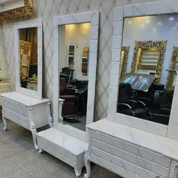 آیینه کنسول سه تیکه آرایشگاهی