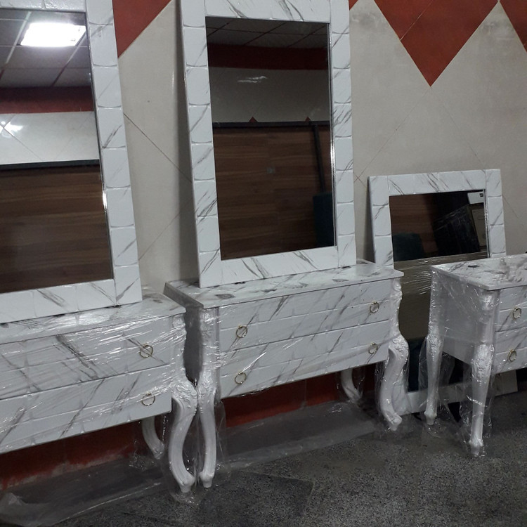 آیینه دکور سه تیکه آرایشگاهی