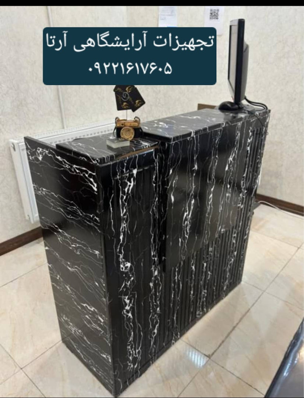 میز کانتر ،میز منشی ساده و کرکره ای (ام دی اف )ابعاد ۴۰ ×۱۰۰