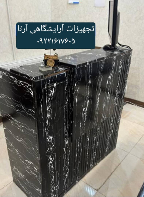 میز کانتر ،میز منشی ساده و کرکره ای (ام دی اف )ابعاد ۴۰ ×۱۰۰